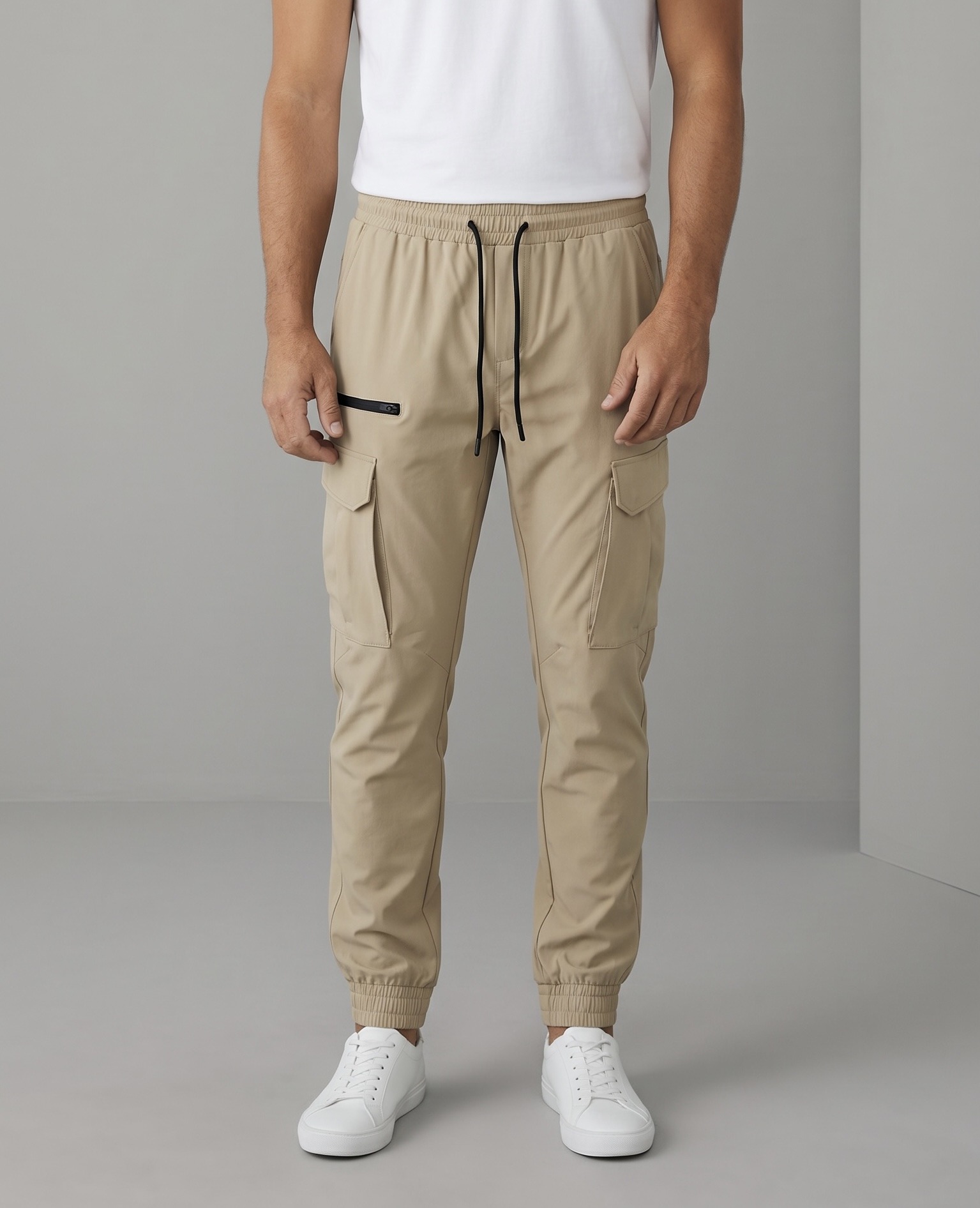 Wholesaler Omnimen - Casual cargo jogger pants - sporty look