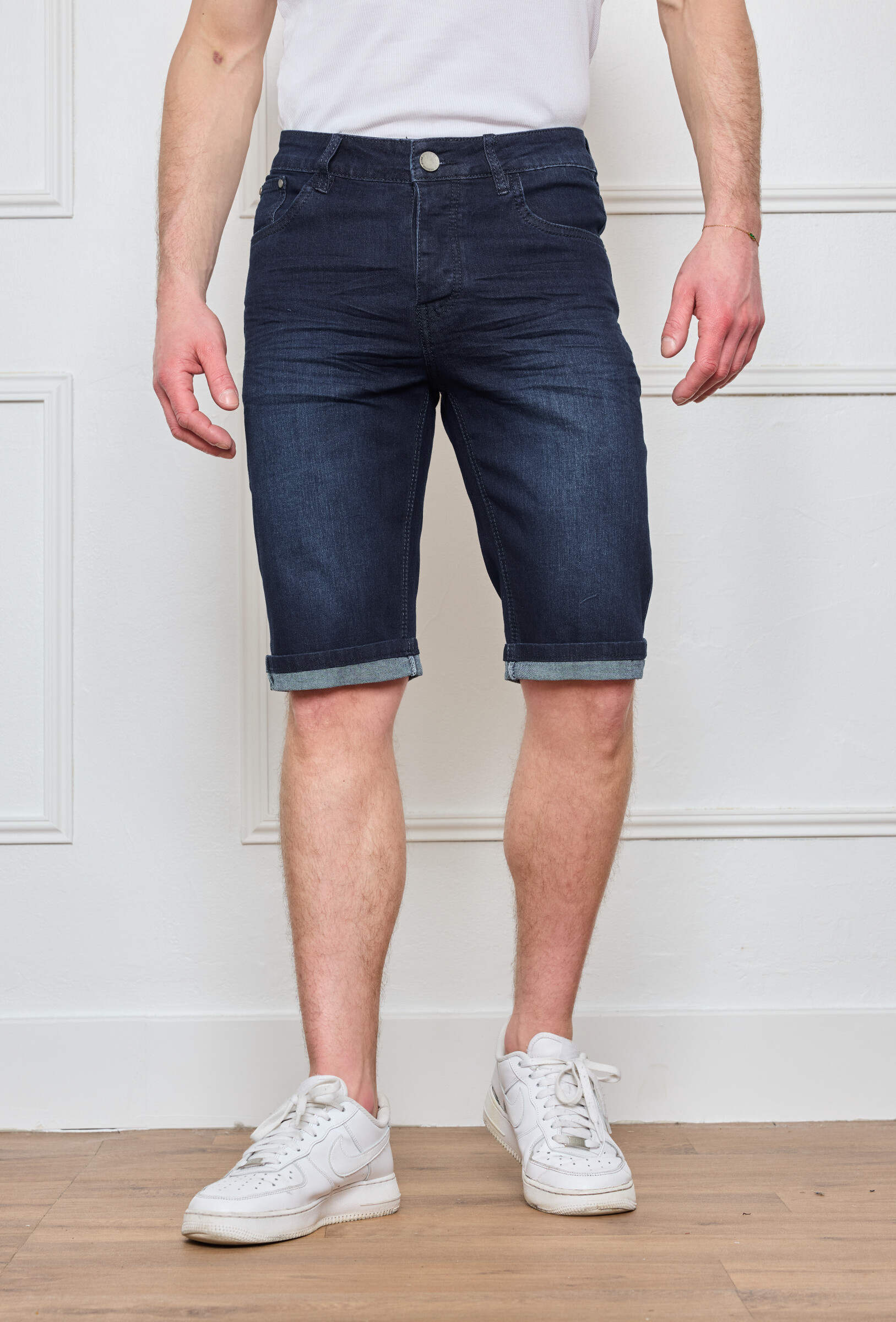 Wholesaler Omnimen - Denim Blue Jean Shorts