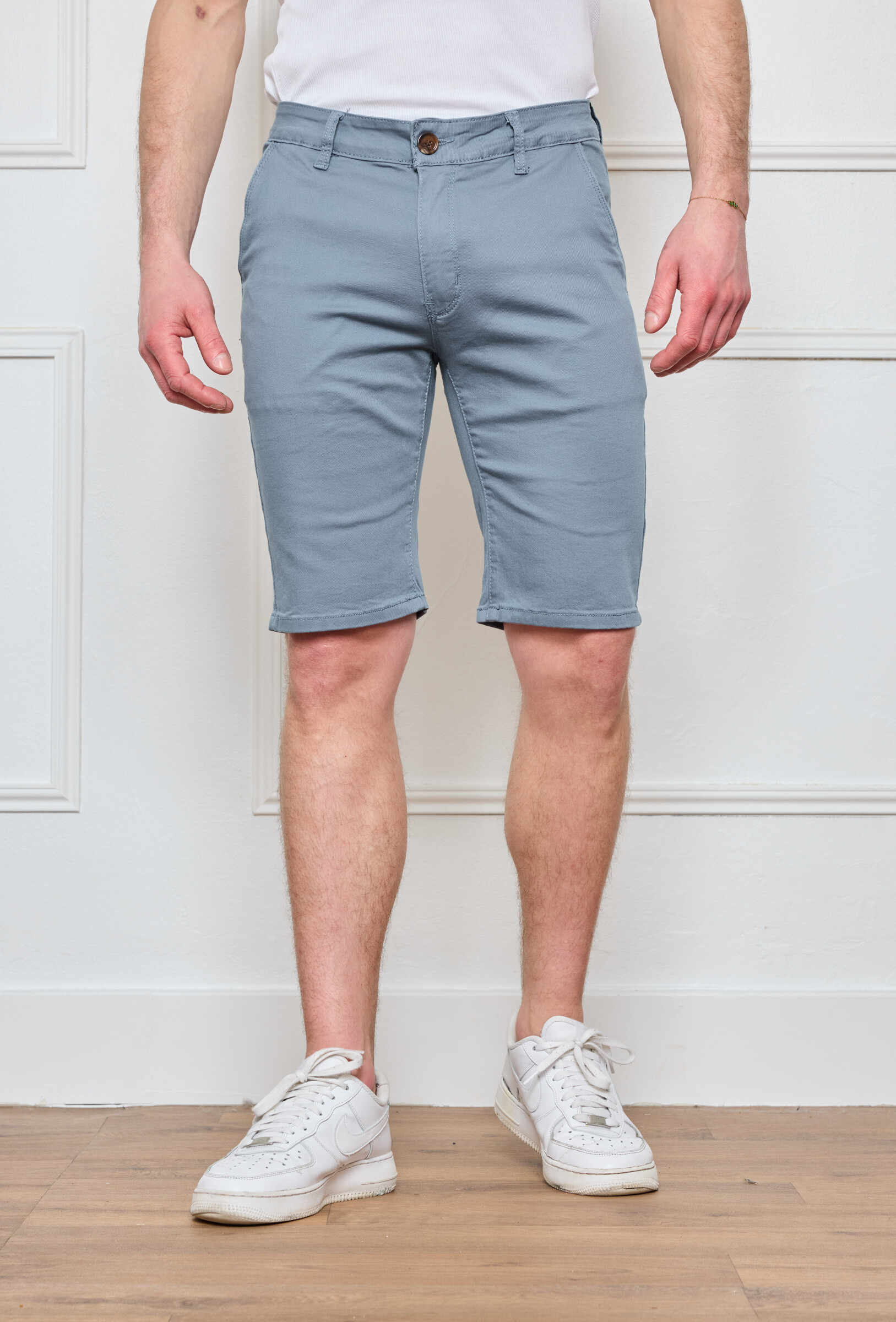 Grossiste Omnimen - Bermuda Chino de couleur Homme Tendance
