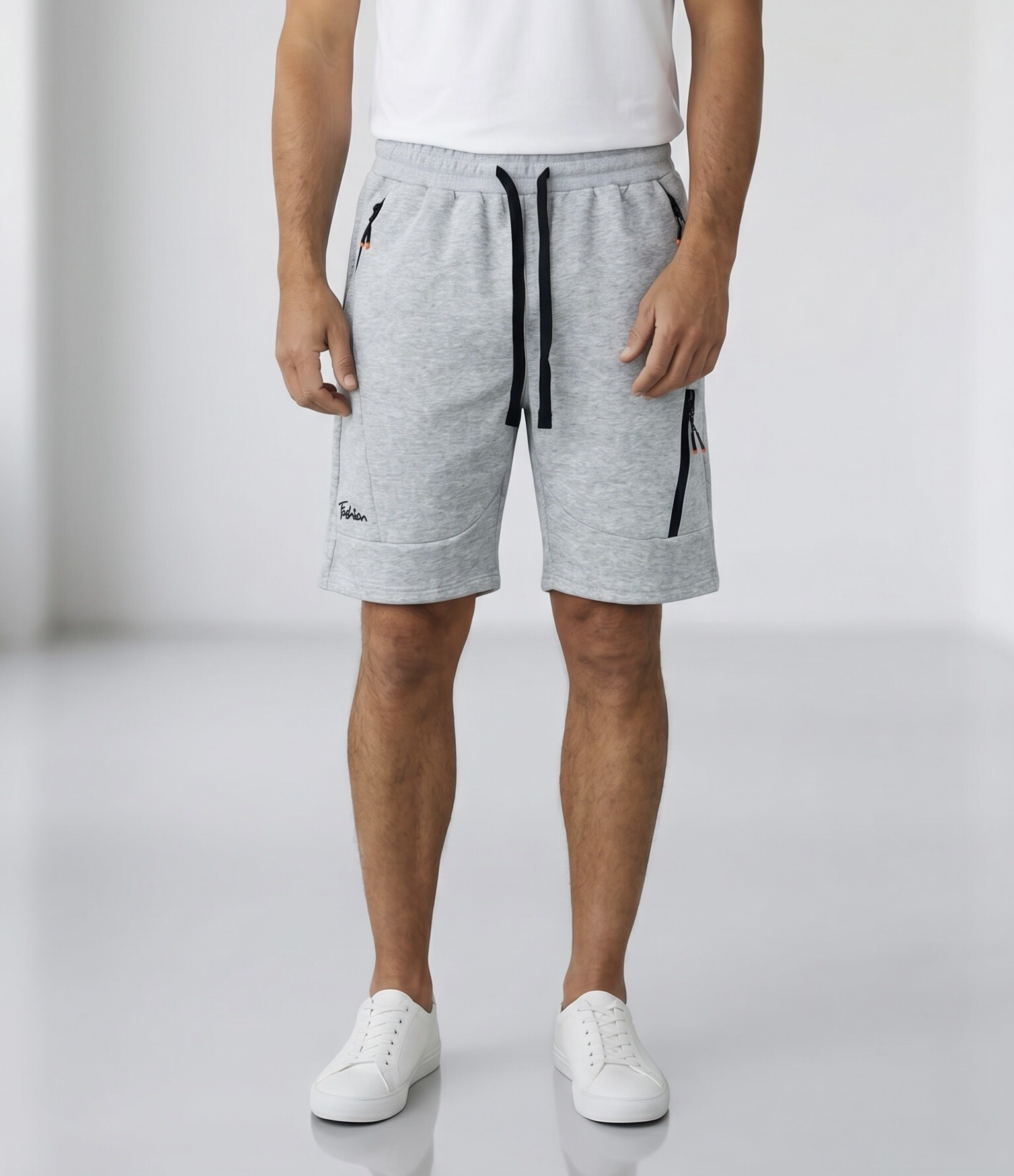 Großhändler Omnimen - Herren-Sportshorts mit Reißverschlusstaschen