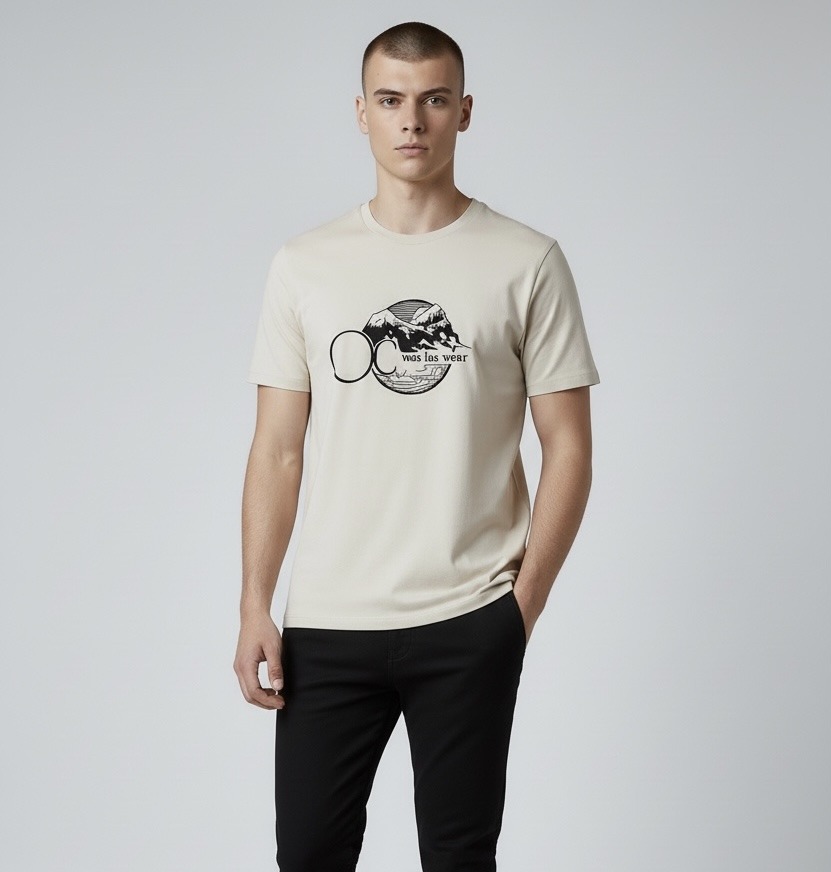 Mayorista Omnimen - Camiseta de Manga Corta de Algodón - Estampada