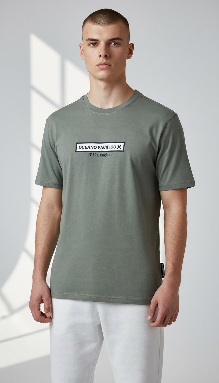 Grossiste Omnimen - T-shirt homme avec logo poitrine