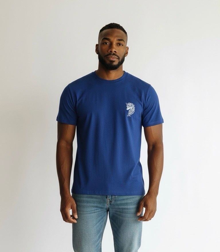 Grossista Omnimen - T-shirt Uomo in Cotone a Manica Corta Stampata