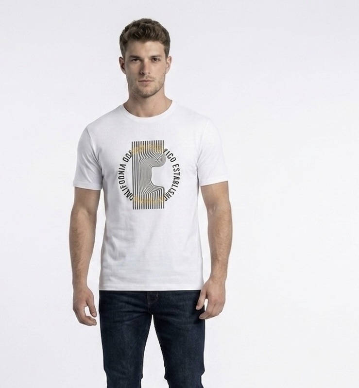 Wholesaler Omnimen - Short Sleeve T-Shirt - Embossed Graphic Design