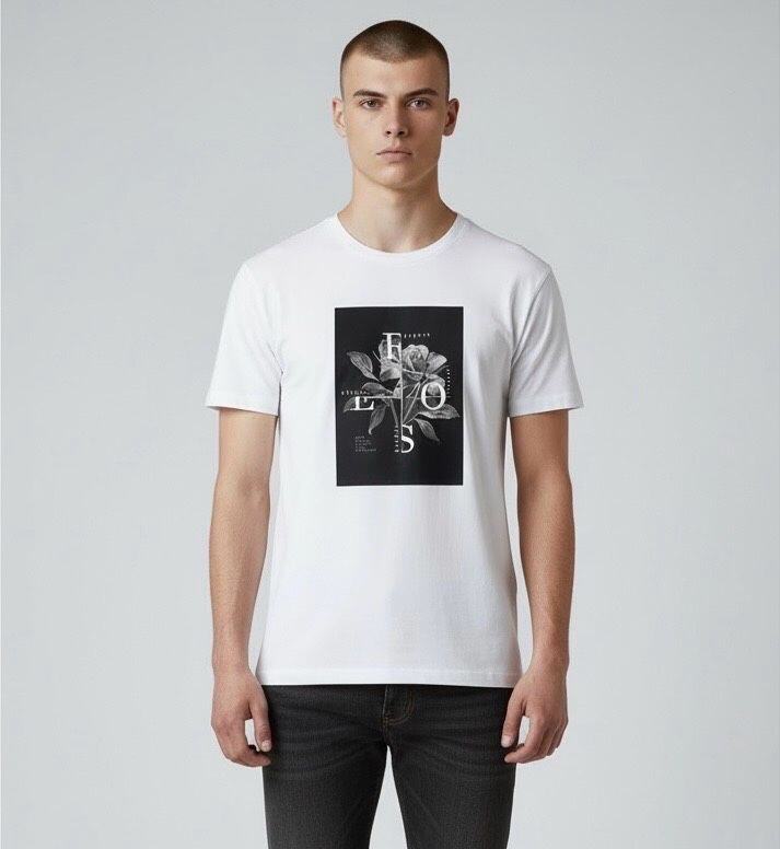 Wholesaler Omnimen - Men's Cotton Short Sleeve Printed T-shirt