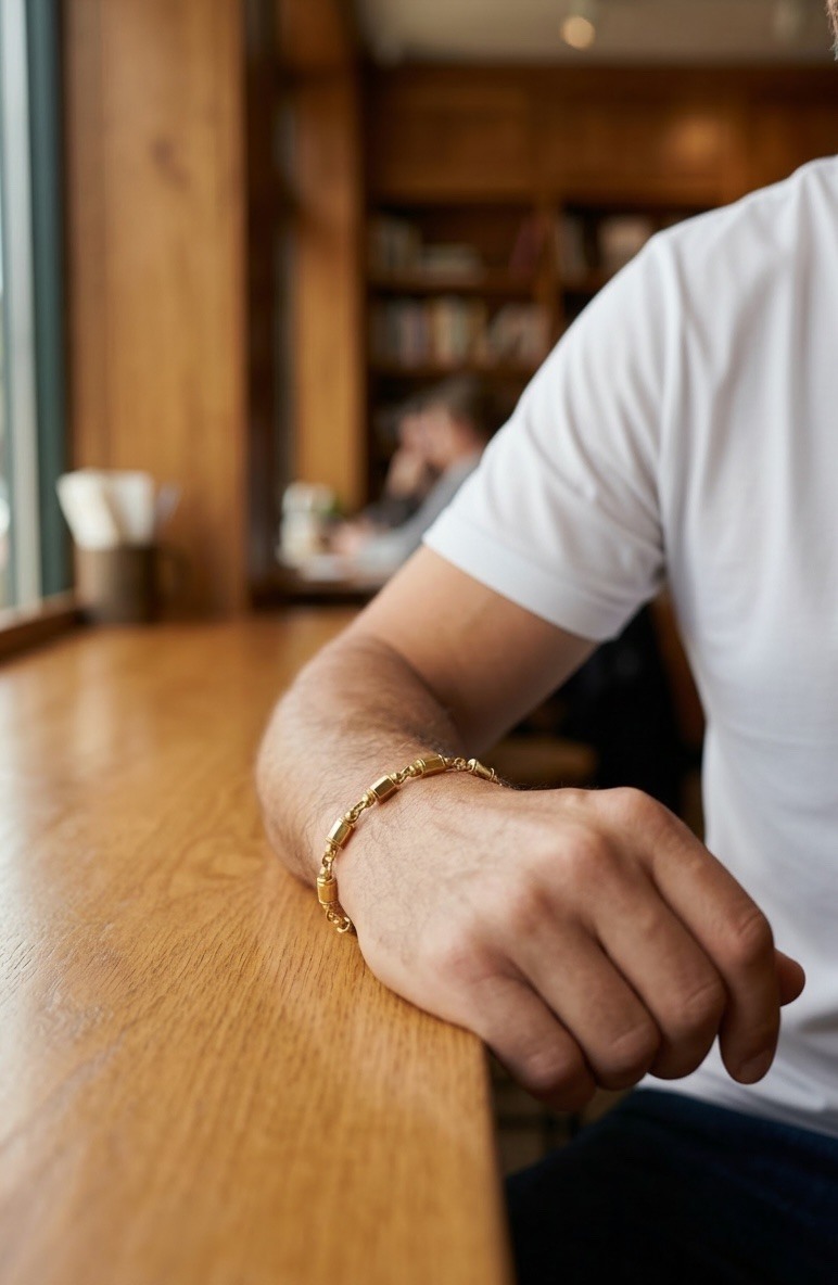 Grossista ORIENT EXPRESS FIRST - Bracciale da Uomo in Acciaio