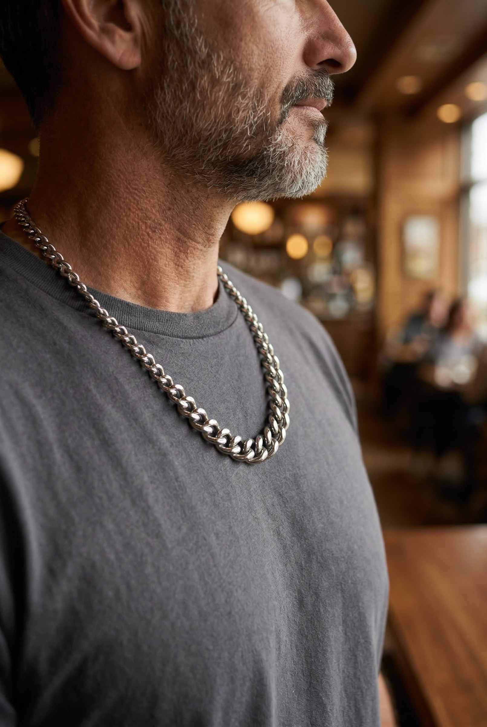Wholesaler ORIENT EXPRESS FIRST - Men's Steel Necklace