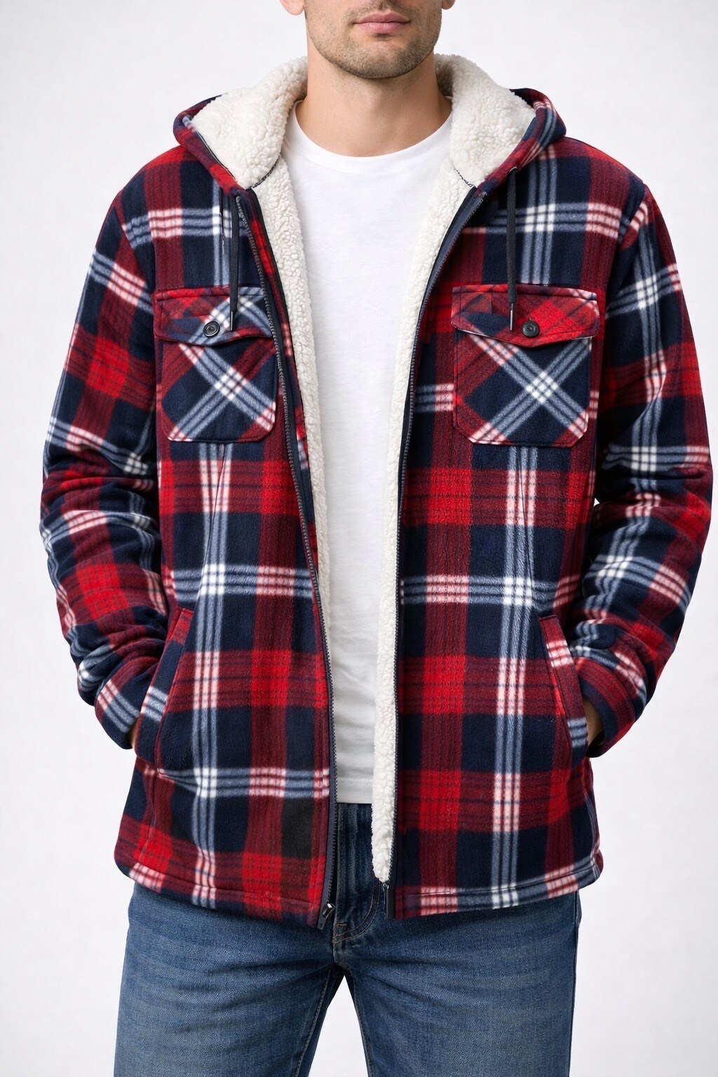 Wholesaler Origin's Paris - Lined overshirt with hood