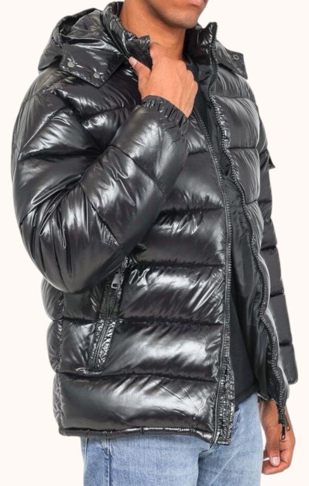 Wholesaler Origin's Paris - Shiny puffer jacket