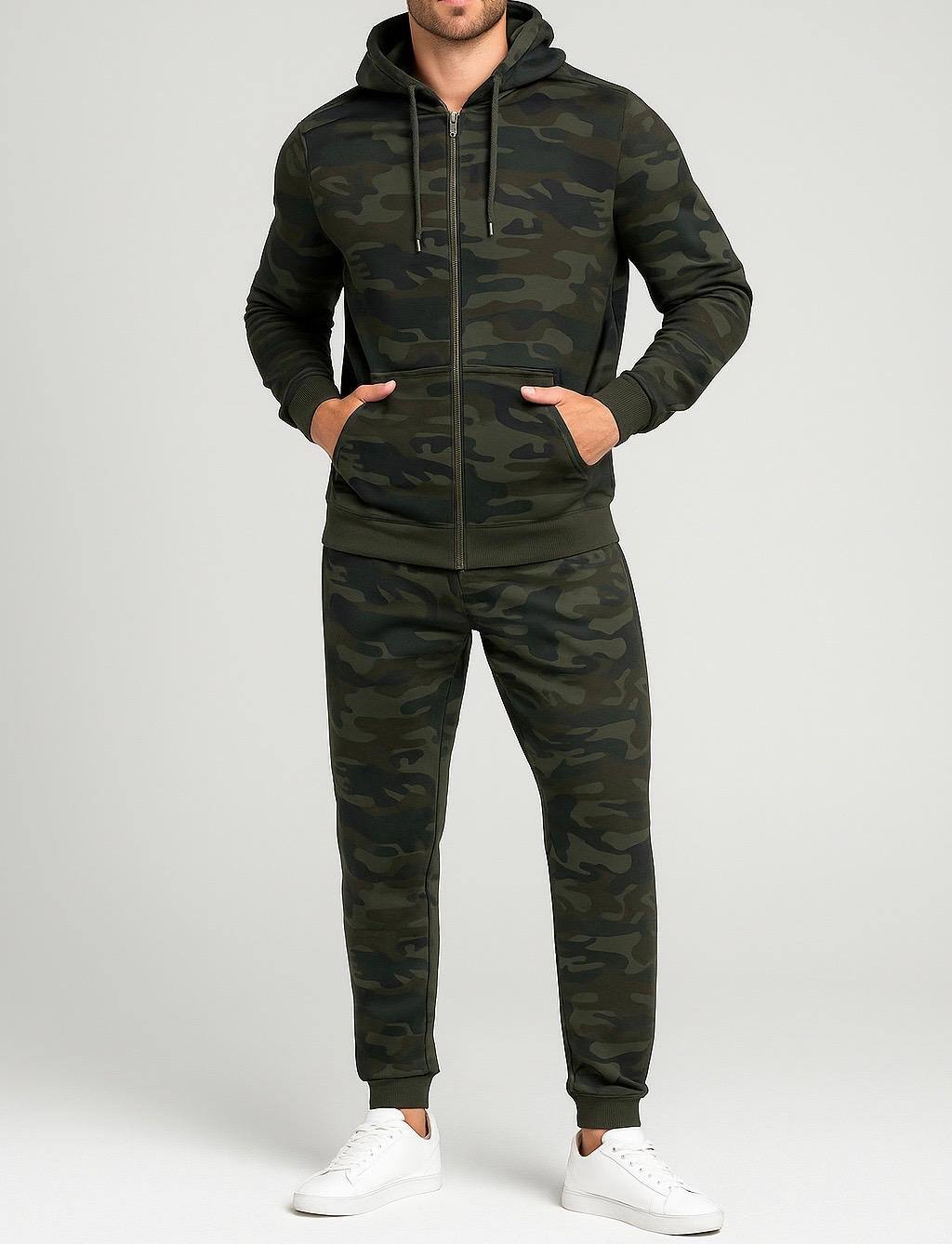 Wholesaler Origin's Paris - Camouflage tracksuit set.