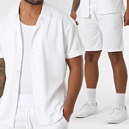 Wholesaler PANAME BROTHERS - Short sleeve shirt + shorts set