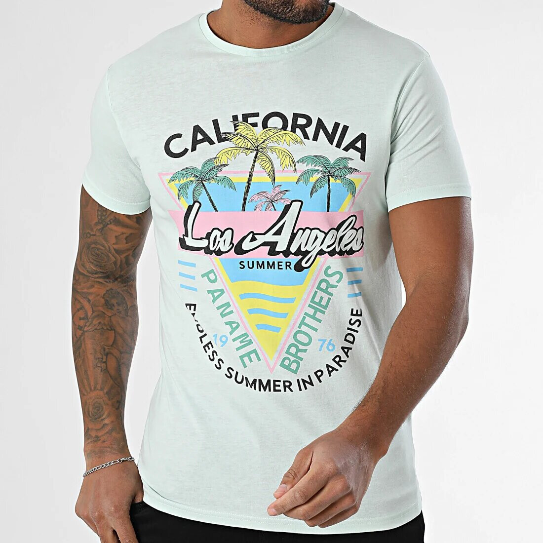 Mayorista PANAME BROTHERS - Camiseta de fotoprinta de manga corta