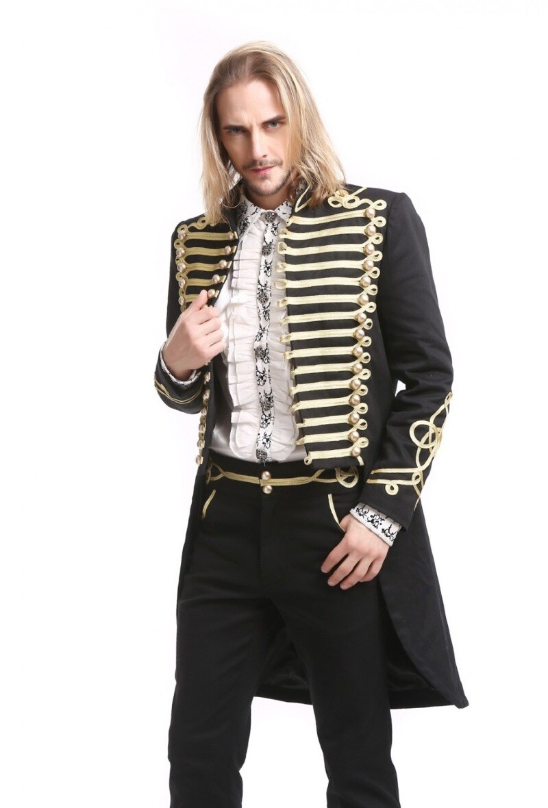 Großhändler Pentagramme - GOTISCHE OFFIZIERSSTIL JACKE