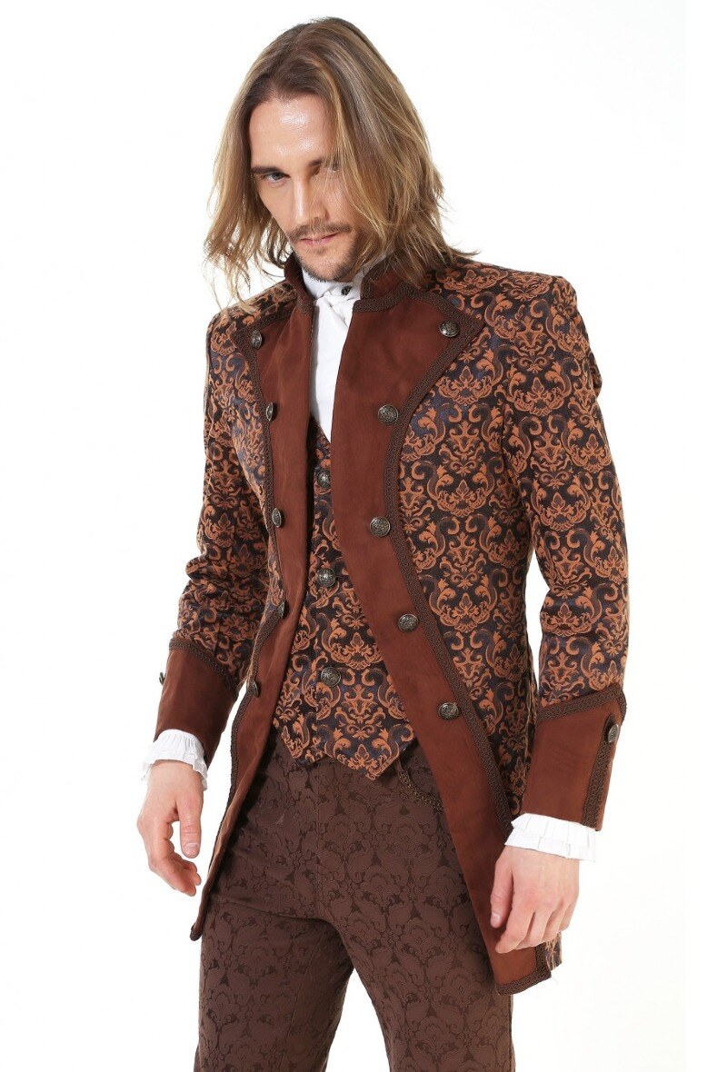 Großhändler Pentagramme - HERREN-ARISTOKRATENJACKE MIT BROKAT