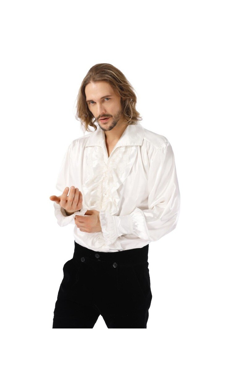 Grossiste Pentagramme - CHEMISE GOTHIQUE À JABOT
