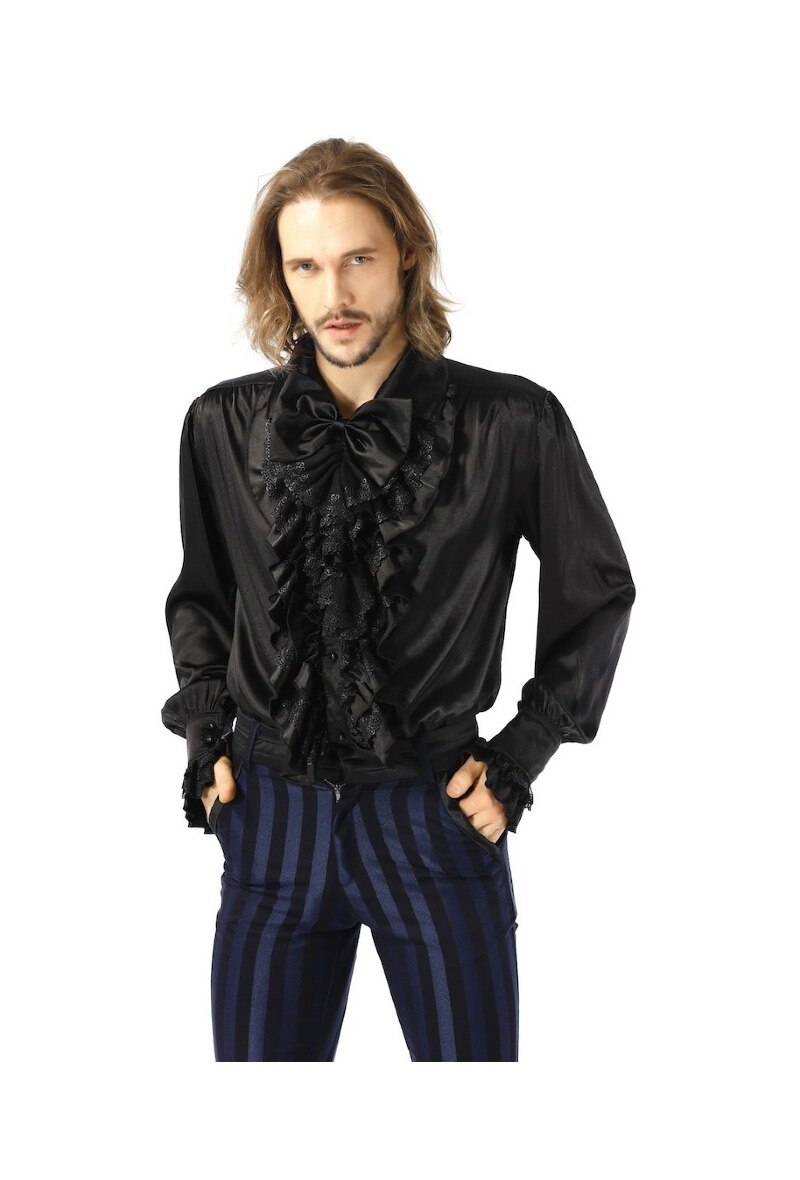 Wholesaler Pentagramme - GOTHIC SHIRT WITH JABOT
