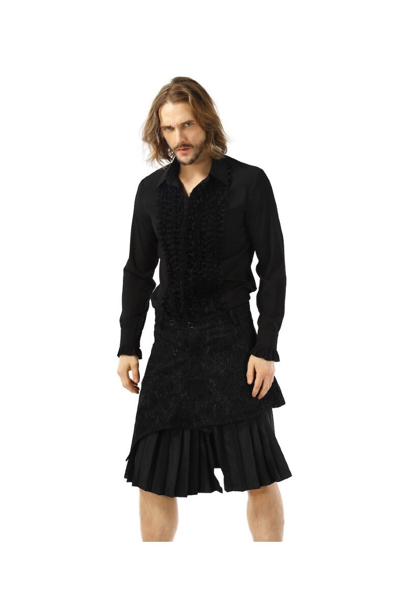 Wholesaler Pentagramme - GOTHIC SHIRT WITH JABOT
