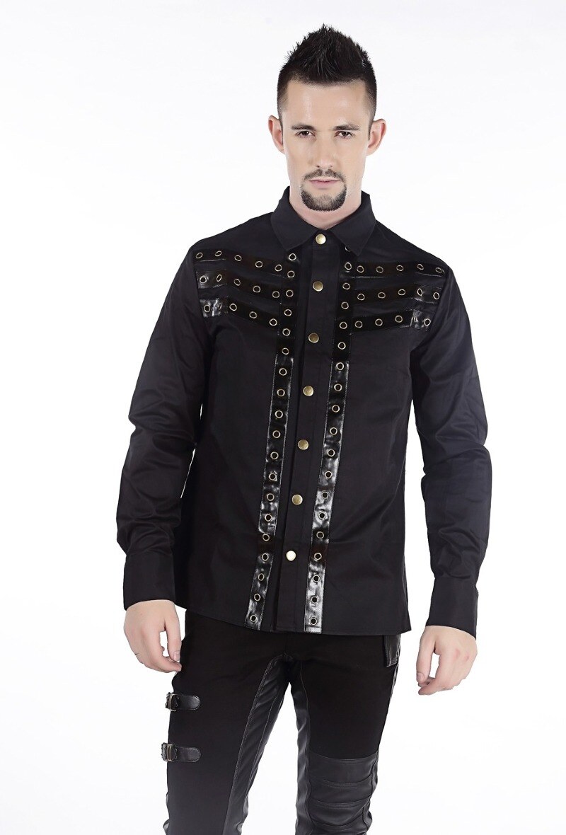 Großhändler Pentagramme - Herren Steampunk Hemd