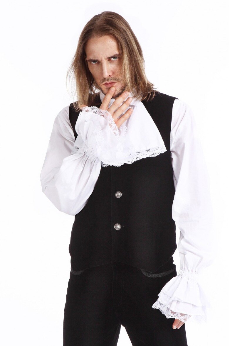 Grossista Pentagramme - GILET UOMO GOTICO STEAMPUNK VITTORIANO IN VELLUTO