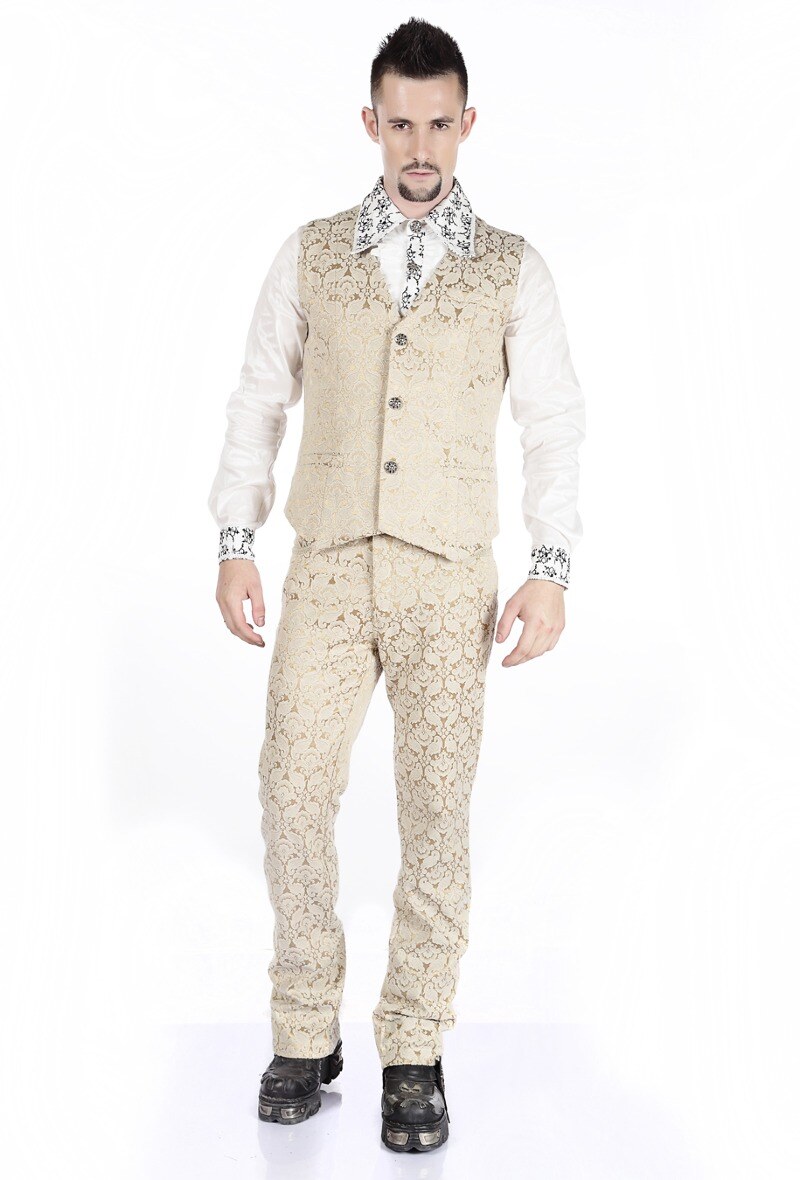 Wholesaler Pentagramme - Brocard Victorian Gothic Steampunk Men's Vest