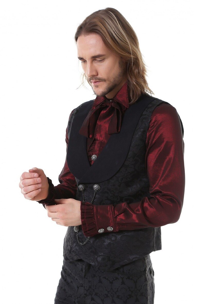 Grossista Pentagramme - GILET GOTICO ARISTOCRATICO PER UOMO