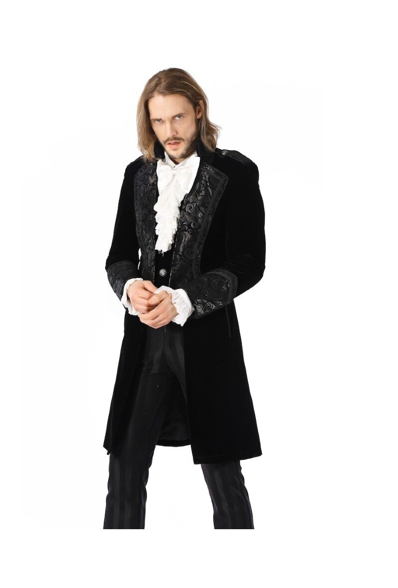 Wholesaler Pentagramme - GOTHIC BLACK VELVET COAT