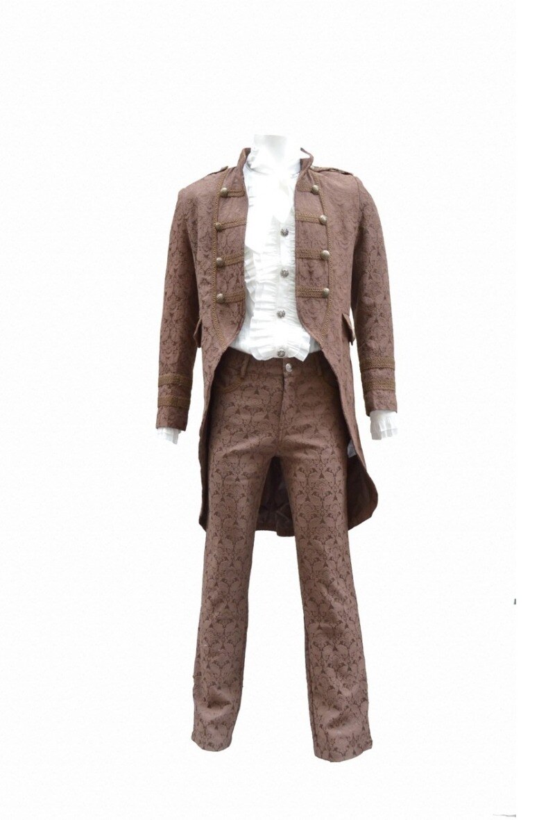 Großhändler Pentagramme - Gothische Aristokratenhose für Herren Brokat
