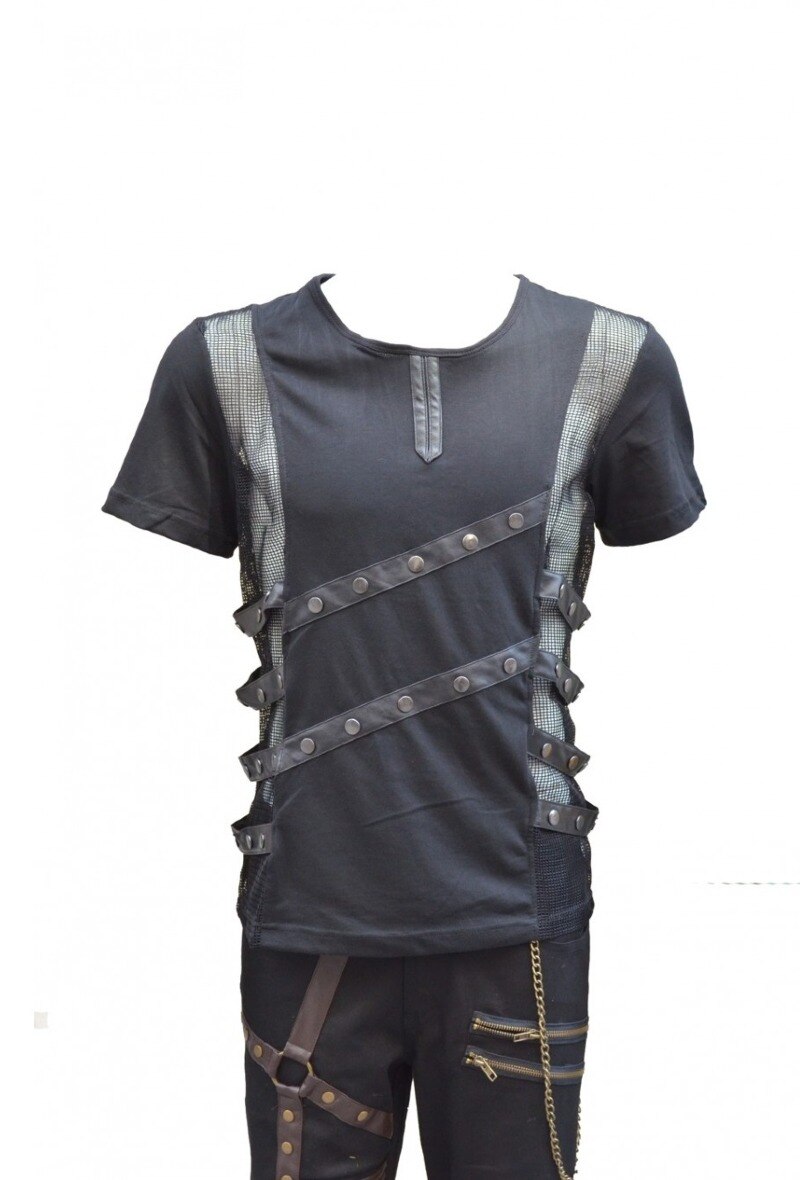 Wholesaler Pentagramme - MEN'S GOTHIC MESH T-SHIRT