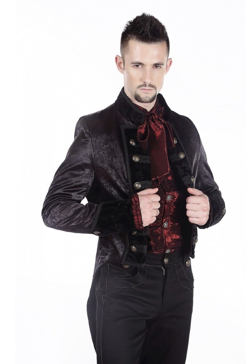 Grossiste Pentagramme - MANTEAU GOTHIQUE QUEUE DE PIE HOMME