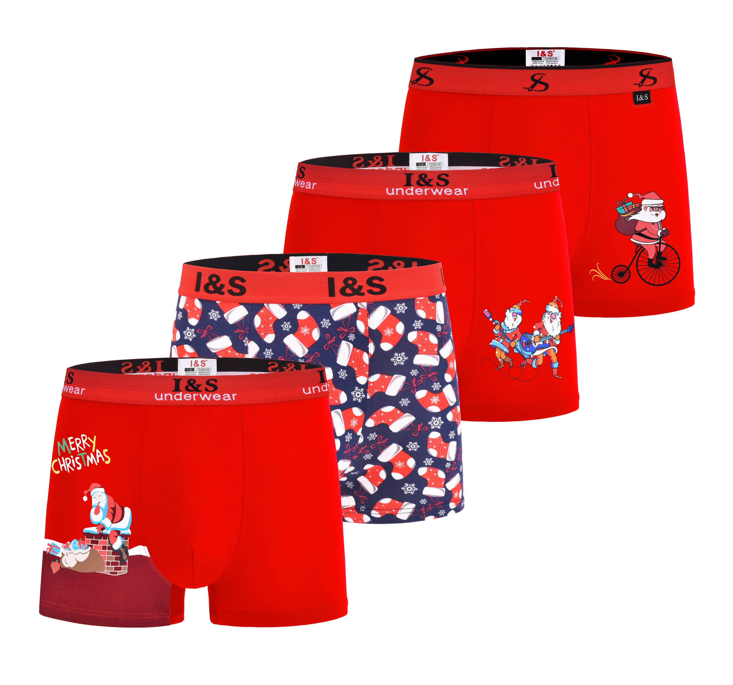 Großhändler PHENIX ROUGE - Weihnachts-Baumwollboxer