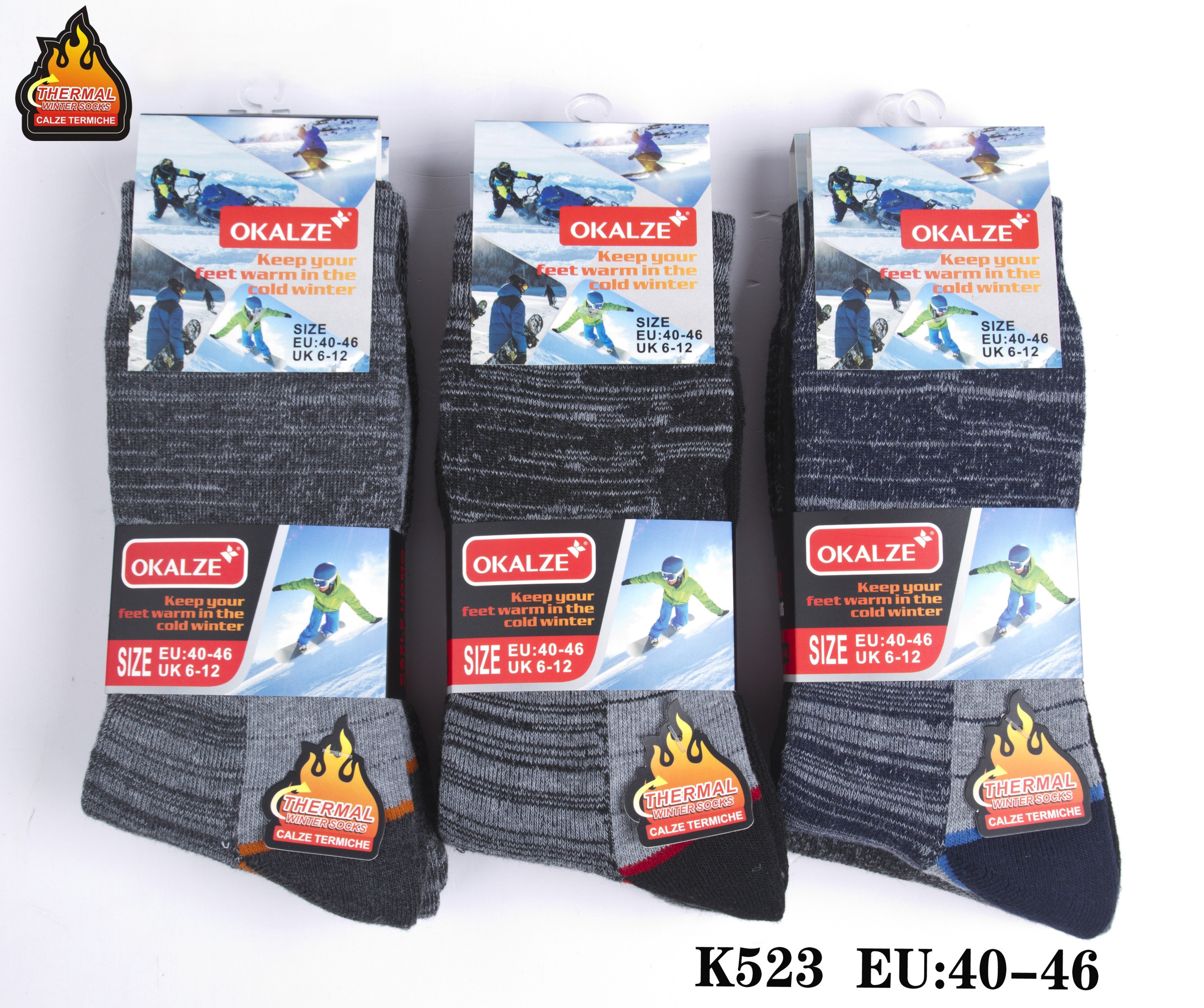 Wholesaler PHENIX ROUGE - Men's Winter Thermal Socks