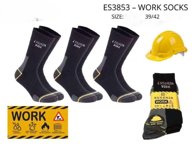 Wholesaler PHENIX ROUGE - Men's Reinforced Work Socks
