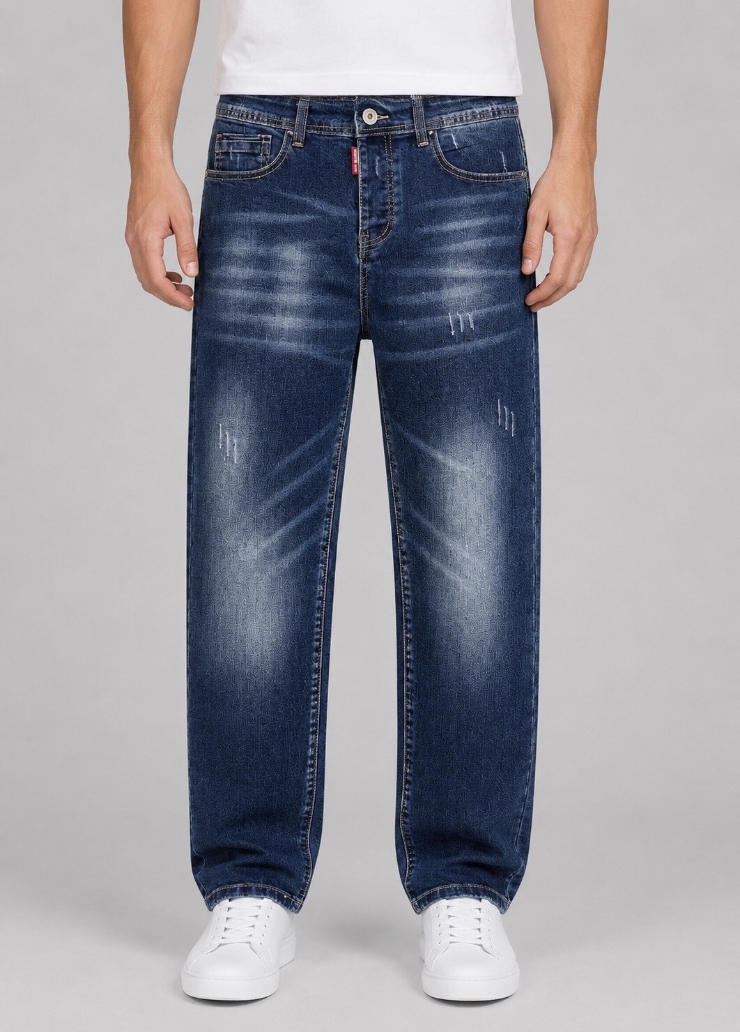 Großhändler PHILIPP ICON - Normale Stretch-Jeans mit Rissen und Futter