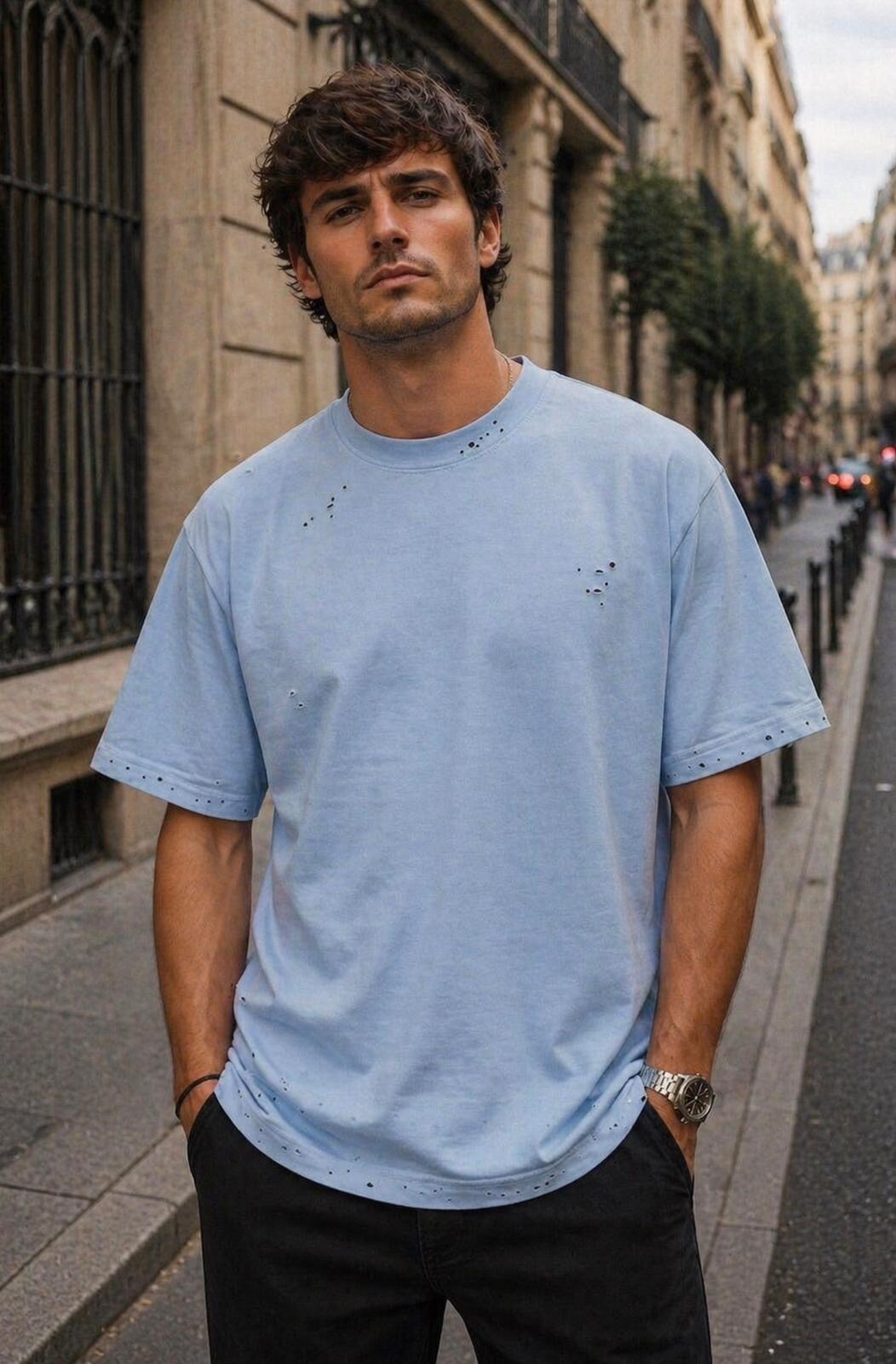 Wholesaler PHILIPP ICON - Elegant oversized t-shirt 100% cotton