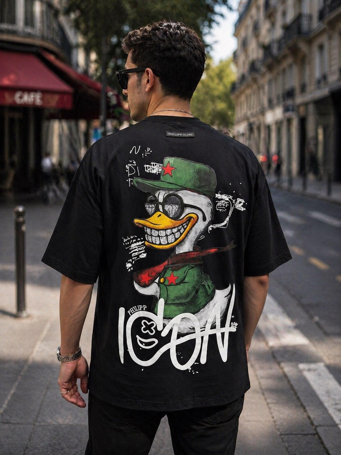 Mayorista PHILIPP ICON - Elegante camiseta oversize 100% algodón
