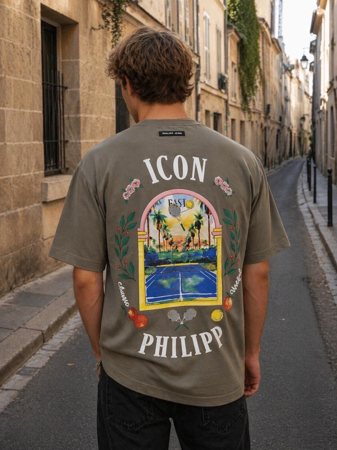 Mayorista PHILIPP ICON - Elegante camiseta oversize 100% algodón