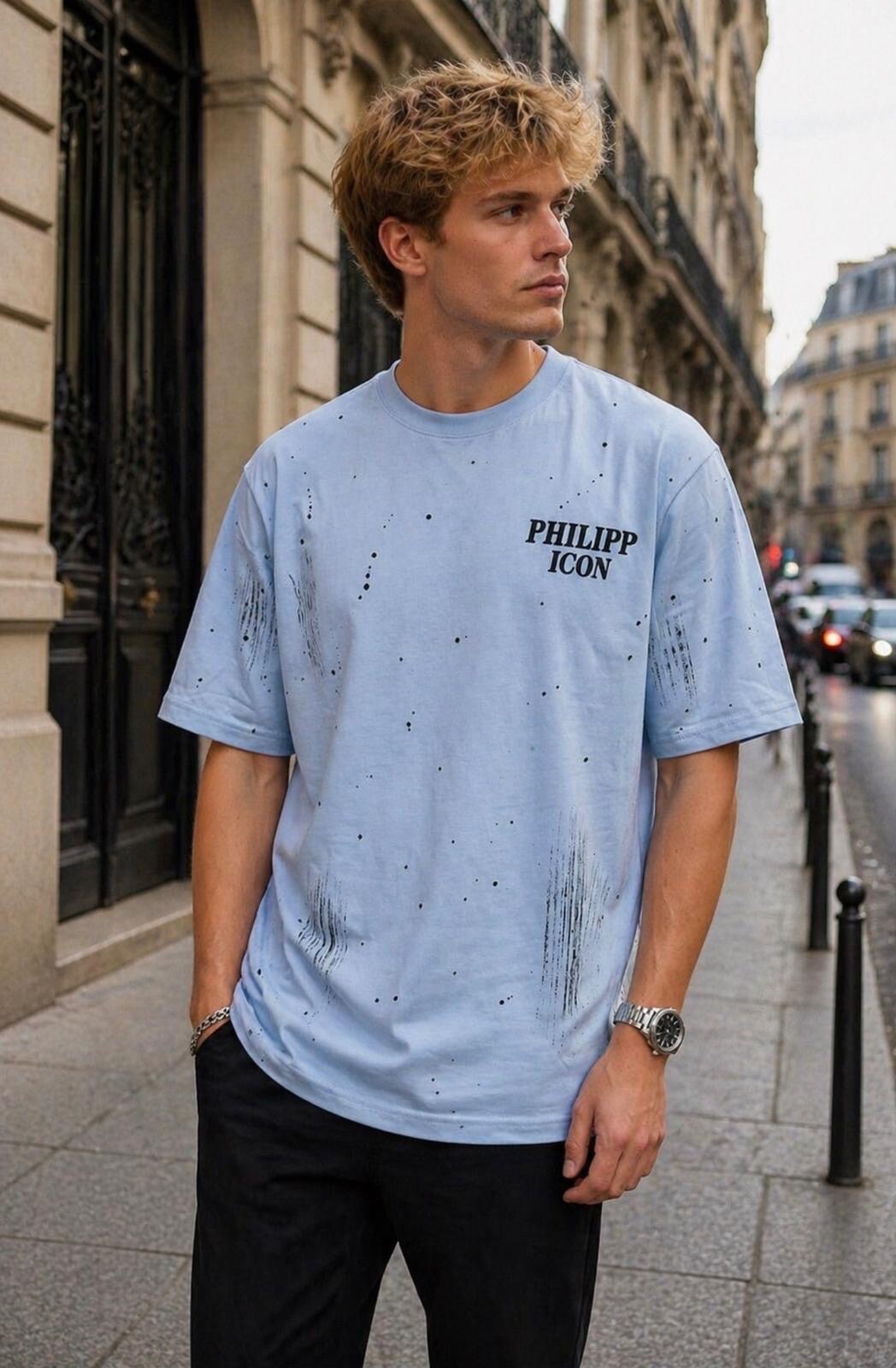 Wholesaler PHILIPP ICON - Elegant oversized t-shirt 100% cotton