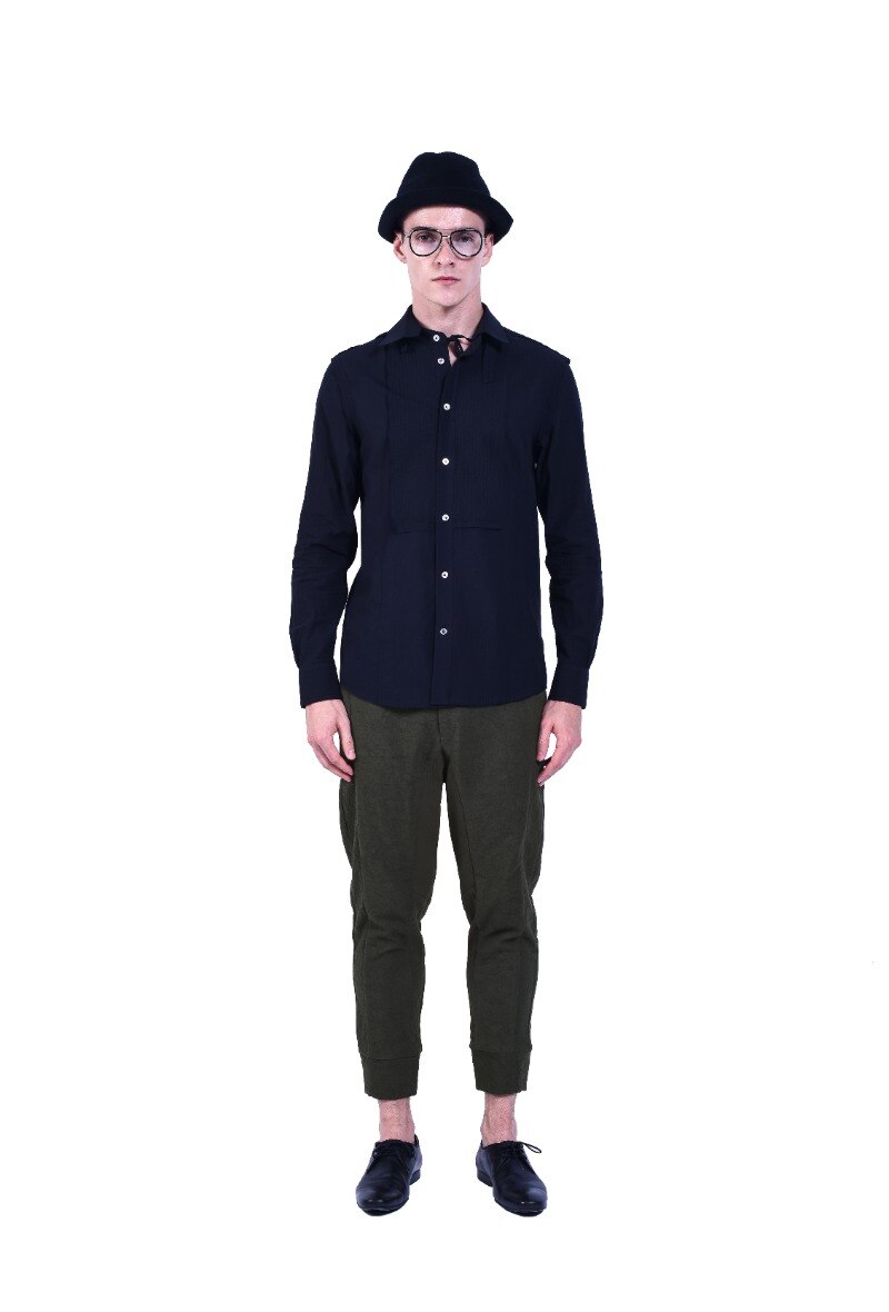 Wholesaler PLACED BY GIDEON - Men's Shirt multi-Callars Black