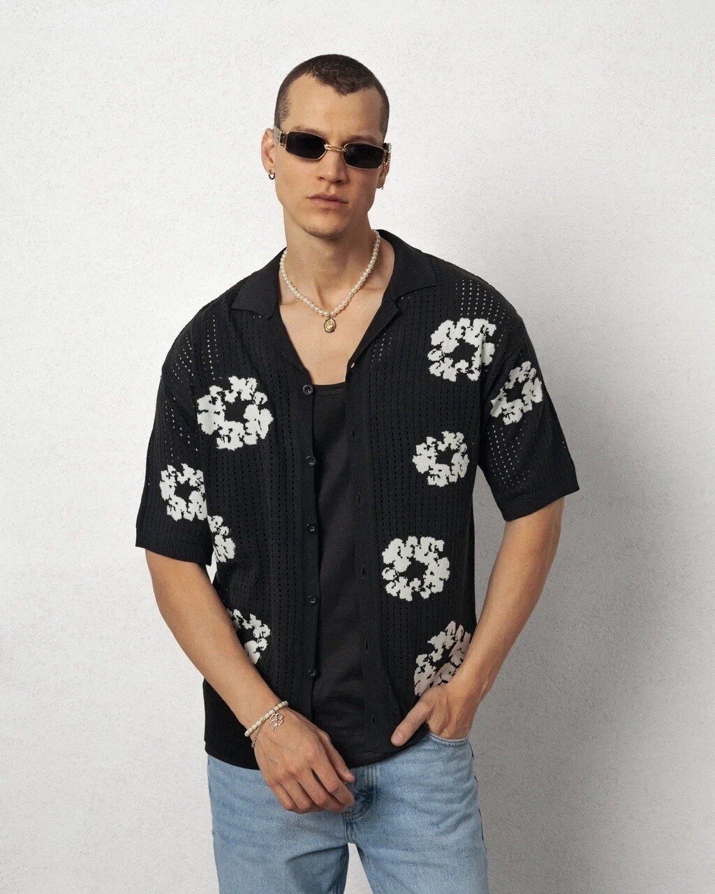 Grossista PLUS EIGHTEEN - Camicia all'uncinetto