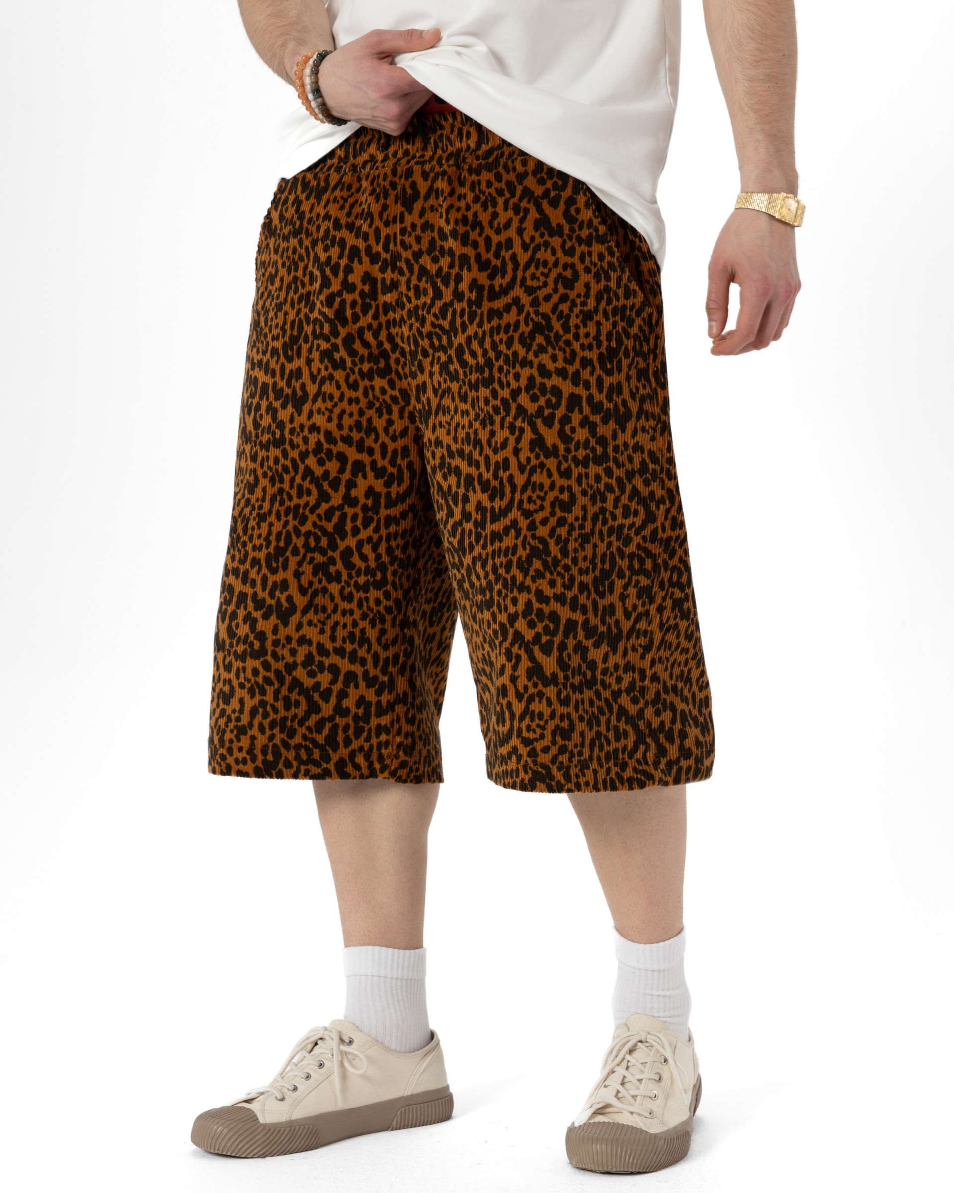 Großhändler PLUS EIGHTEEN - Shorts mit Leopardenmuster