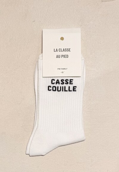 Grossiste PM Mère & Fille - Chaussette CASSE COUILLE Grossiste PM Mère & Fille - Chaussette CASSE COUILLE