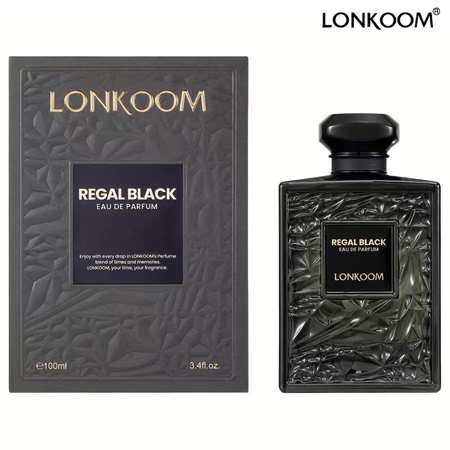 Wholesaler LONKOOM - Regal Black 100 ml – Men's Woody-Spicy Perfume, Intense and Long-Lasting Fragrance