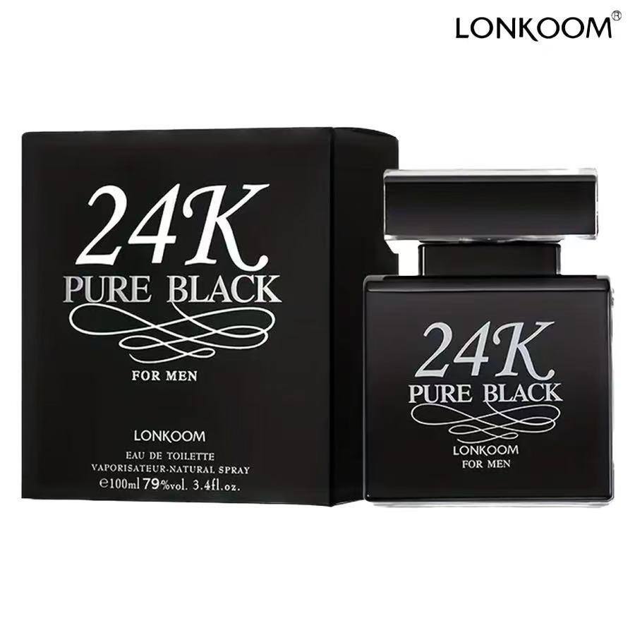 Wholesaler LONKOOM - Pure Black 100 ml – Men's Floral-Oriental Perfume, Intense and Long-Lasting Fragrance