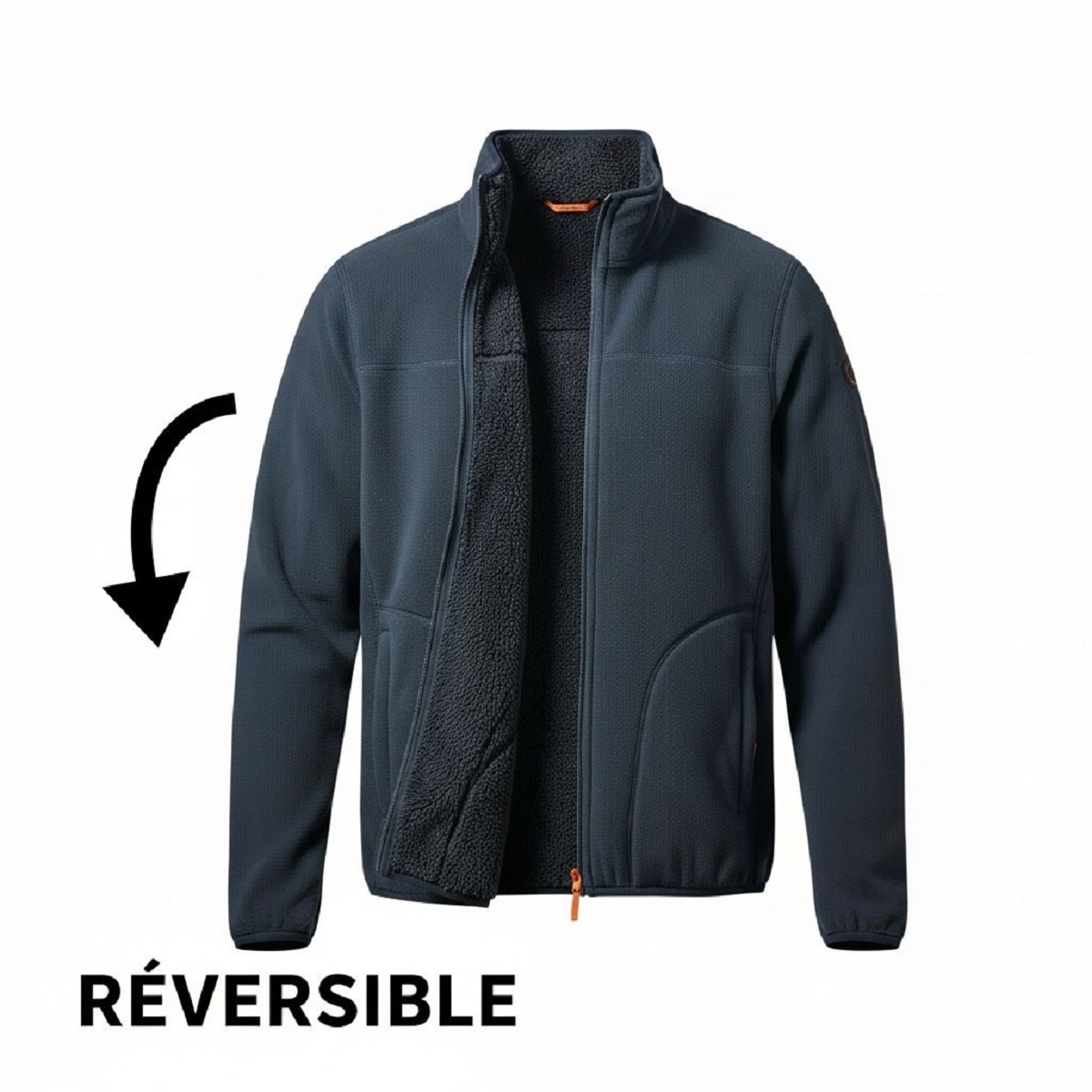 Mayorista RITCHIE JEANS - Chaleco polar reversible sherpa para hombre WOGAMO