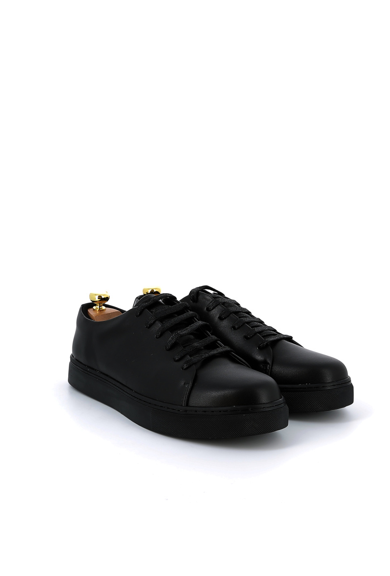 Grossiste Riveleft - Basket Sneakers en cuir lisse Homme