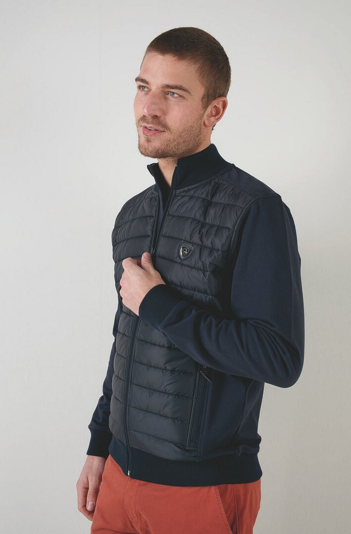 Großhändler RMS 26 BY FRANCE DENIM - Gesteppte Bi-Material-Fleecejacke