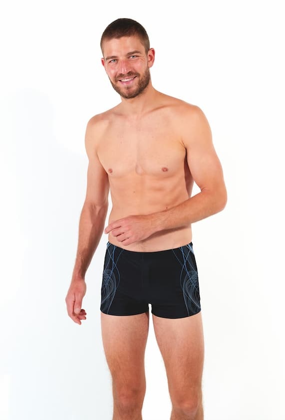 Wholesaler LEMON BAY by France Denim - Graphic print swim trunks with side details