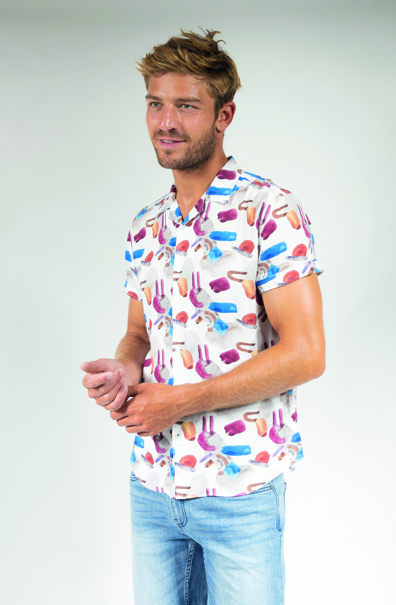 Grossiste RMS 26 BY FRANCE DENIM - Chemise Viscose Paint