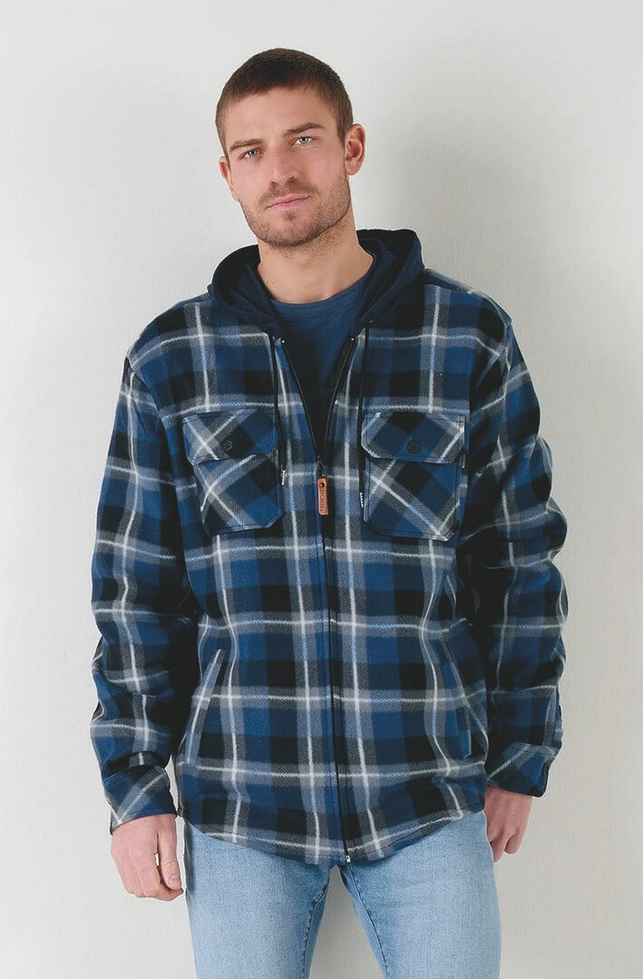 Grossista RMS 26 BY FRANCE DENIM - Camicia con cappuccio in pile