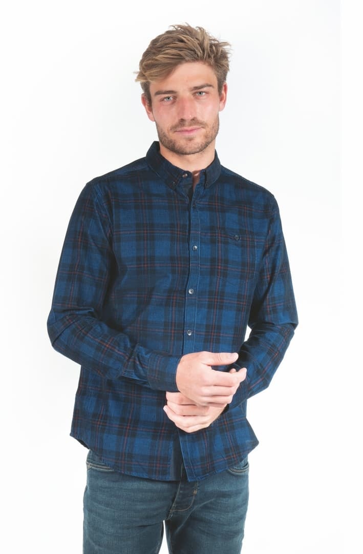 Grossiste RMS 26 BY FRANCE DENIM - Chemise velour à carreaux
